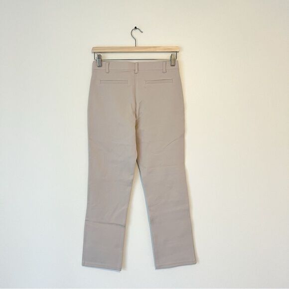 Quince Ultra Stretch Ponte Straight Leg Ankle Pants NEW Size S / 26 Cream - Picture 7 of 10
